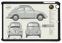 VW Beetle 1957-59 Small Tablet Covers